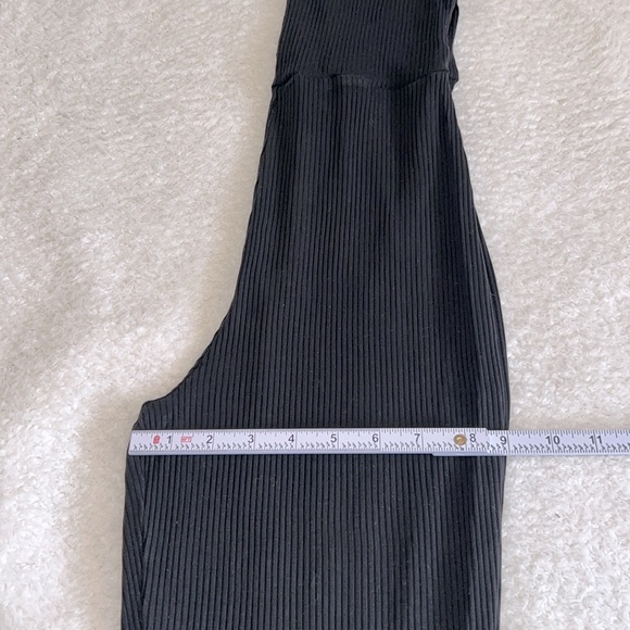 Reformation‎ Ribbed Knit Wide-Leg Jumpsuit Black XS - Picture 6 of 13